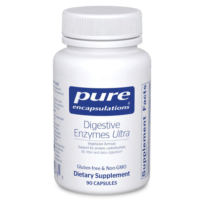 Pure Encapsulations Digestive Enzymes Ultra - Vegetarian Digestive Enzyme Supplement to Support Protein, Carb, Fiber, and Dairy Digestion* - 90 Capsules - dailyvitalstore