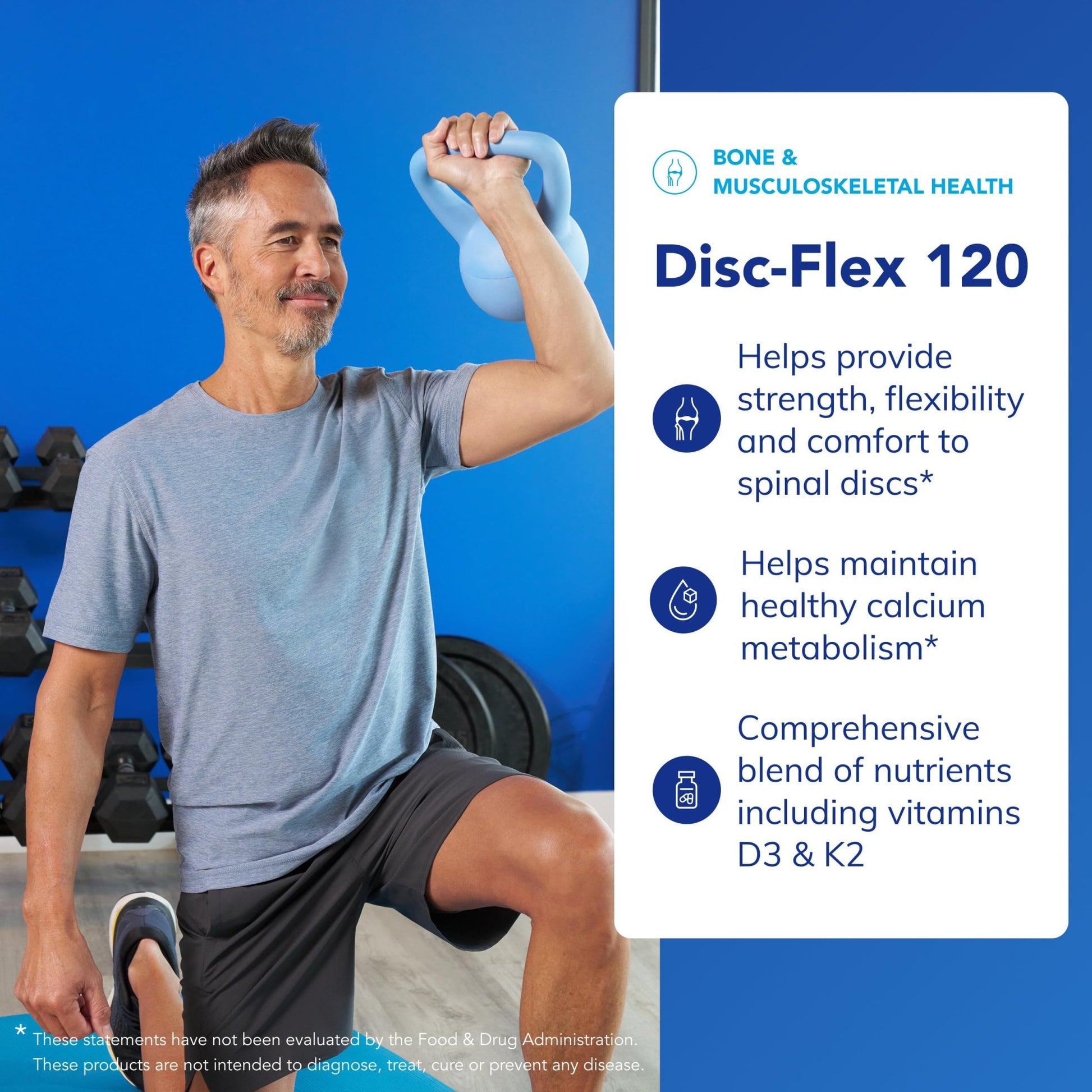 Pure Encapsulations Disc-Flex - Bone & Musculoskeletal Health Dietary Supplement - Supports Spinal Disc Strength & Flexibility* - Vegetarian & Gluten Free - 120 Capsules - dailyvitalstore