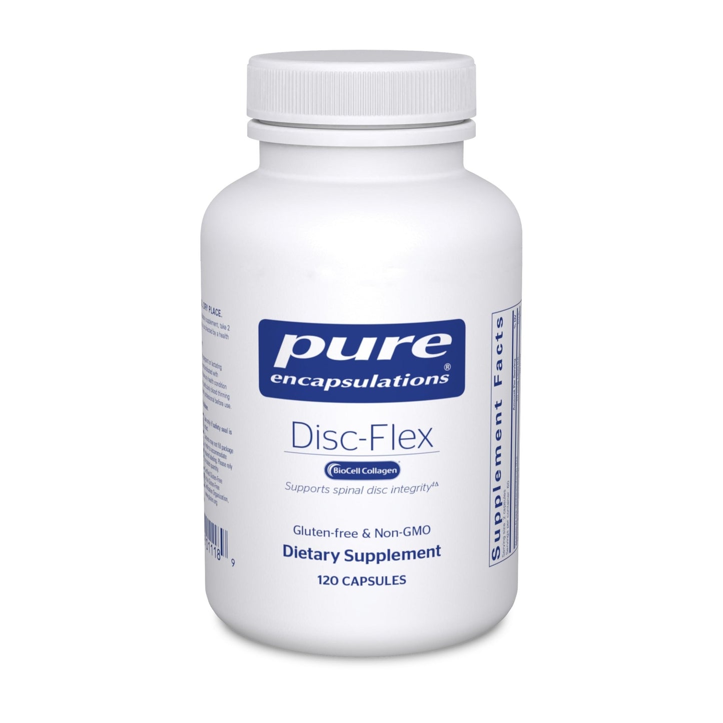 Pure Encapsulations Disc-Flex - Bone & Musculoskeletal Health Dietary Supplement - Supports Spinal Disc Strength & Flexibility* - Vegetarian & Gluten Free - 120 Capsules - dailyvitalstore