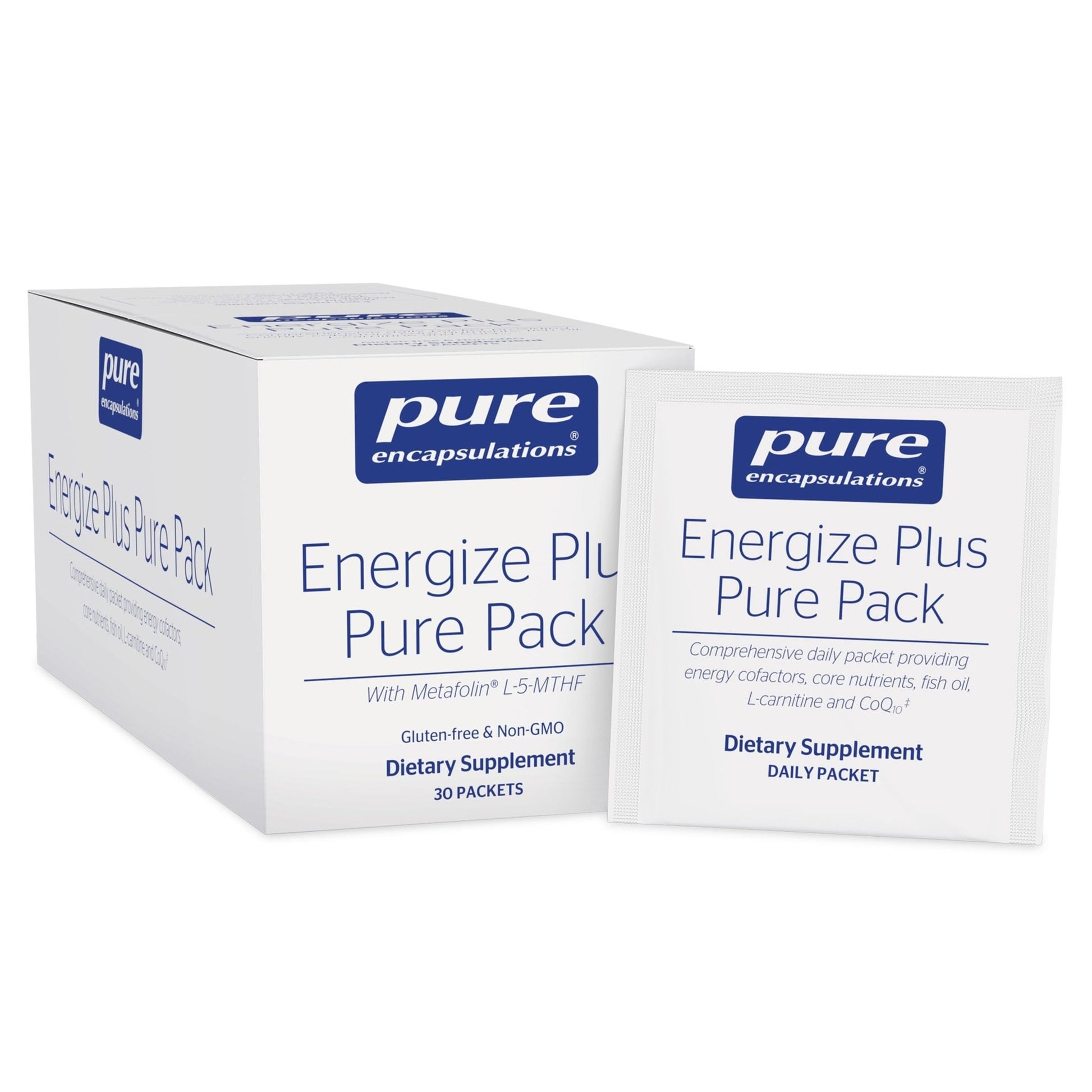Pure Encapsulations Energize Plus Pure Pack | Supplement to Support Energy Production and Nutrient Metabolism* | 30 Packets - dailyvitalstore