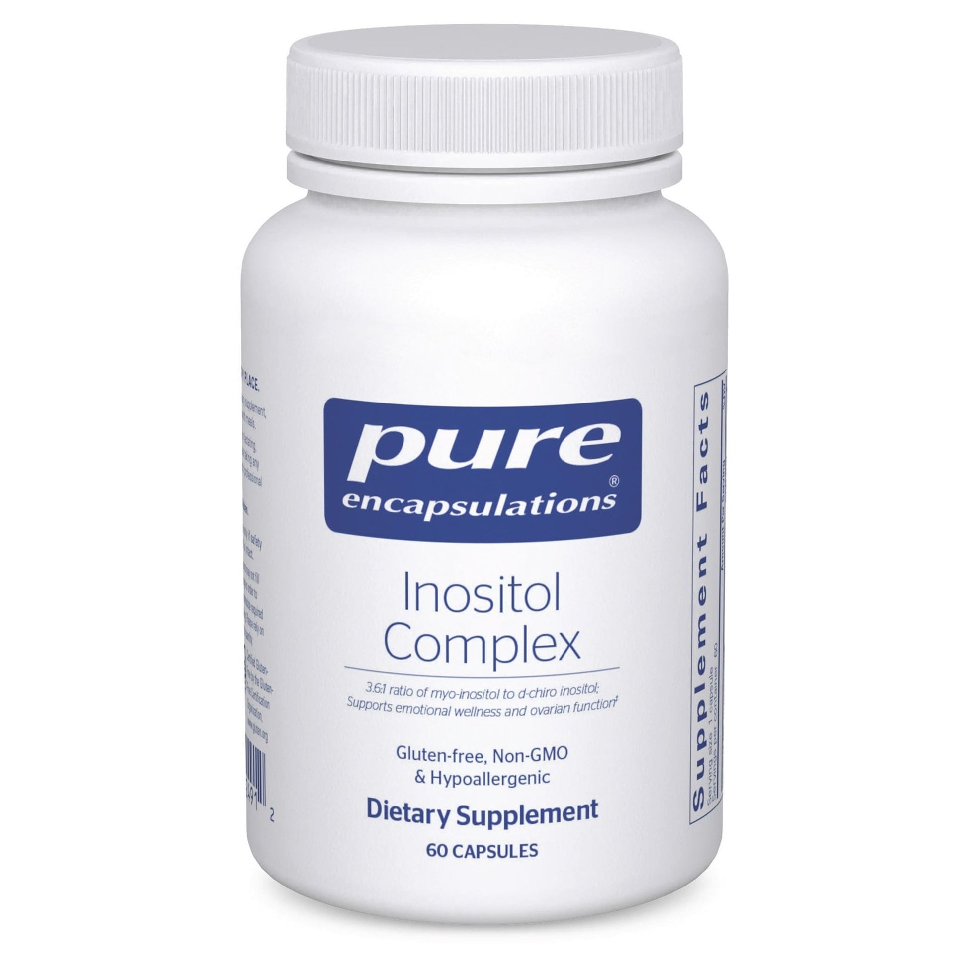 Pure Encapsulations Inositol Complex | Supplement to Support Energy, Healthy Metabolism, and Ovarian Function* | 60 Capsules - dailyvitalstore