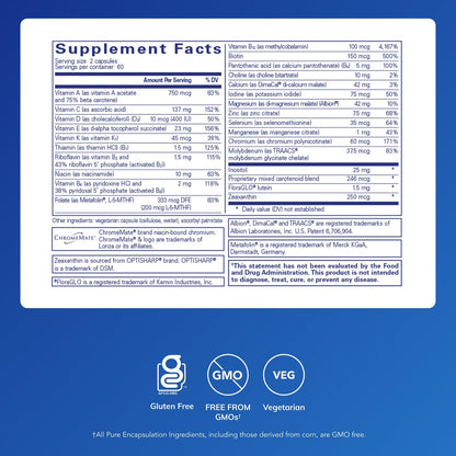 Pure Encapsulations Junior Nutrients - Kids & Teens Multivitamin - Without Iron - with Calcium, Vitamin D3 & Vitamin C - Non-GMO & Vegetarian - 120 Capsules - dailyvitalstore