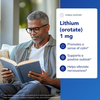 Pure Encapsulations Lithium (Orotate) 1 mg | Support for Calmness and Behavior | 90 Capsules - dailyvitalstore