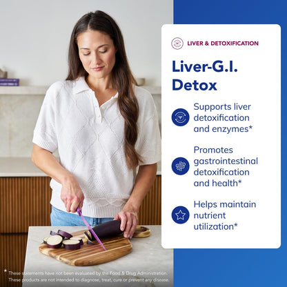 Pure Encapsulations Liver-G.I. Detox - Liver Cleanser & GI Detox* - with Alpha Lipoic Acid & Curcumin Extract - Gluten Free & Non-GMO - 120 Capsules - dailyvitalstore