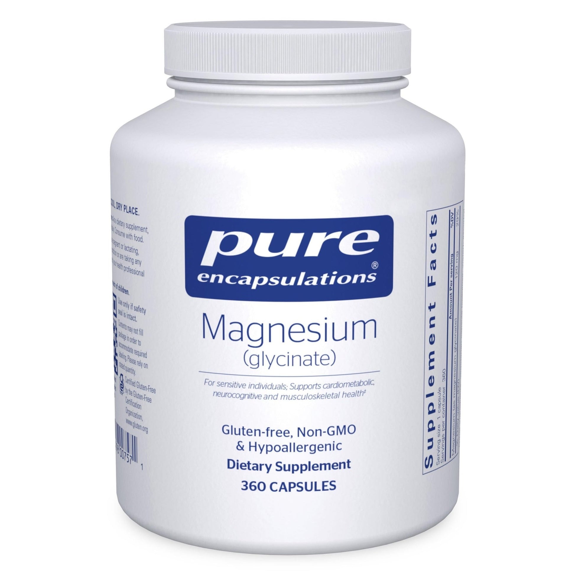 Pure Encapsulations Magnesium (Glycinate) - Supplement to Support Stress Relief, Sleep, Heart Health, Nerves, Muscles, and Metabolism - dailyvitalstore