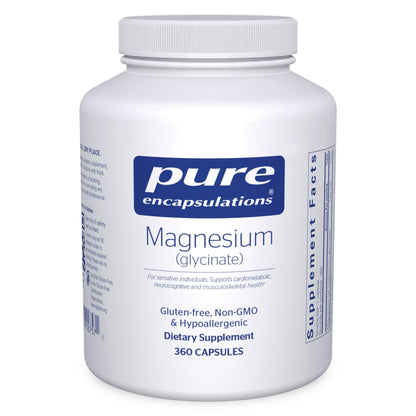 Pure Encapsulations Magnesium (Glycinate) - Supplement to Support Stress Relief, Sleep, Heart Health, Nerves, Muscles, and Metabolism - dailyvitalstore