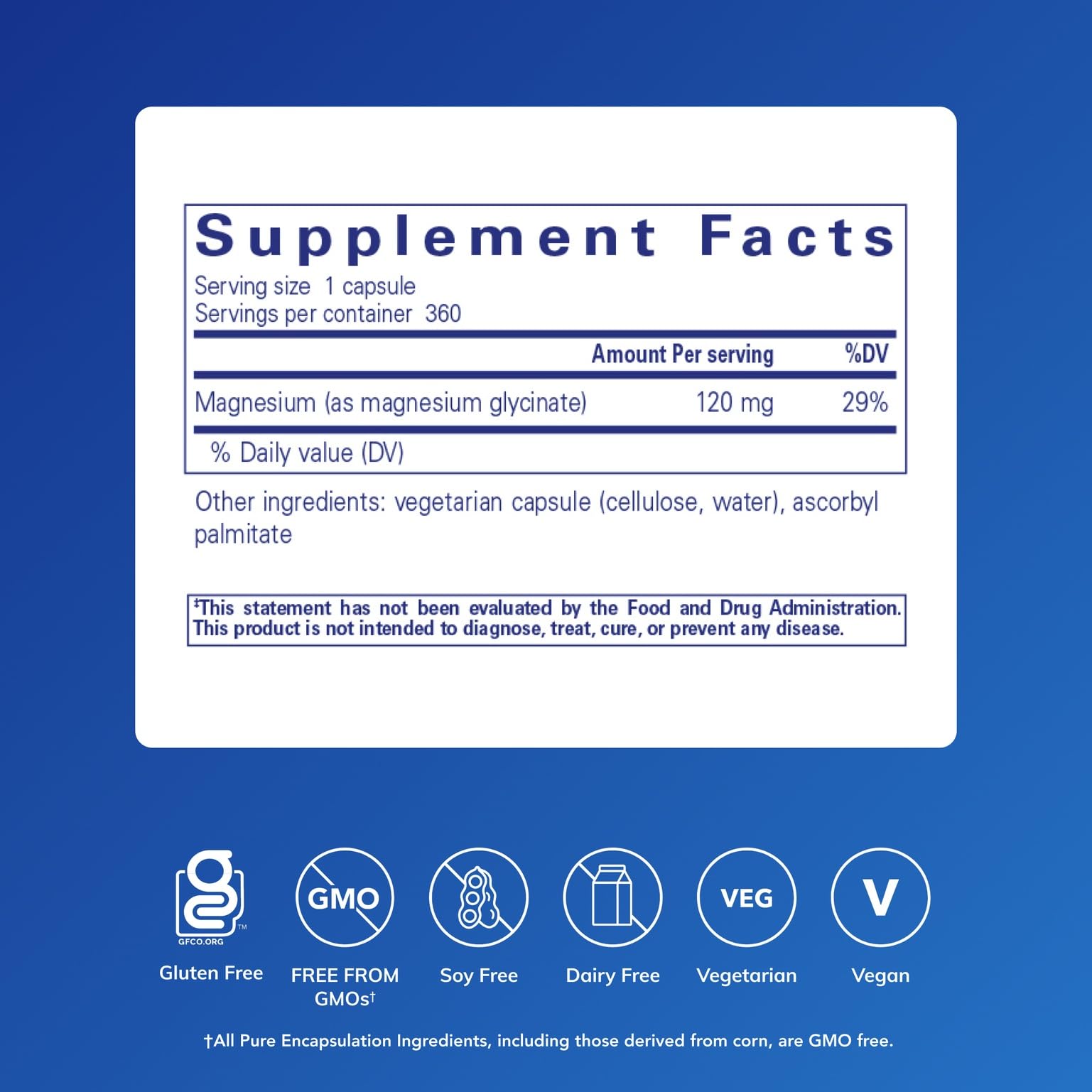 Pure Encapsulations Magnesium (Glycinate) - Supplement to Support Stress Relief, Sleep, Heart Health, Nerves, Muscles, and Metabolism - dailyvitalstore