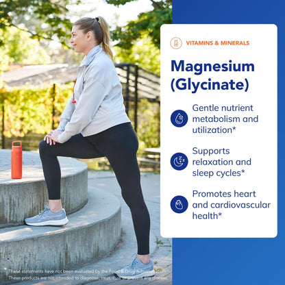 Pure Encapsulations Magnesium (Glycinate) - Supplement to Support Stress Relief, Sleep, Heart Health, Nerves, Muscles, and Metabolism - dailyvitalstore