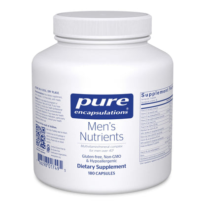 Pure Encapsulations Men's Nutrients - Multivitamin Mineral Supplement to Support Energy, Endurance & Stamina in Men Over 40* - with Vitamin D, Vitamin C & Trace Minerals - 180 Capsules - dailyvitalstore
