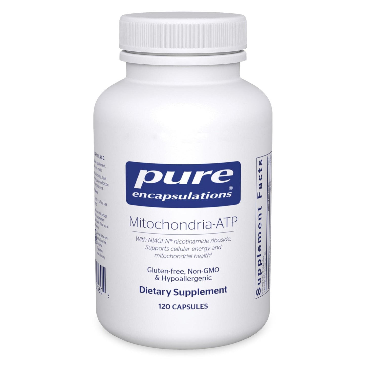 Pure Encapsulations Mitochondria-ATP - Mitochondrial Support - ATP Production Aid* - with Vitamin C, Vitamin E & Thiamin - Antioxidant Support - 120 Capsules - dailyvitalstore