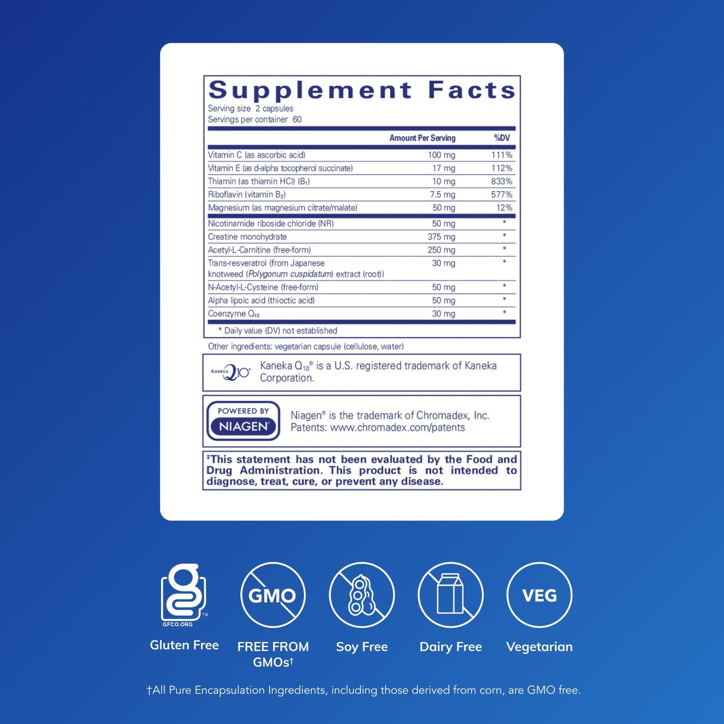 Pure Encapsulations Mitochondria-ATP - Mitochondrial Support - ATP Production Aid* - with Vitamin C, Vitamin E & Thiamin - Antioxidant Support - 120 Capsules - dailyvitalstore