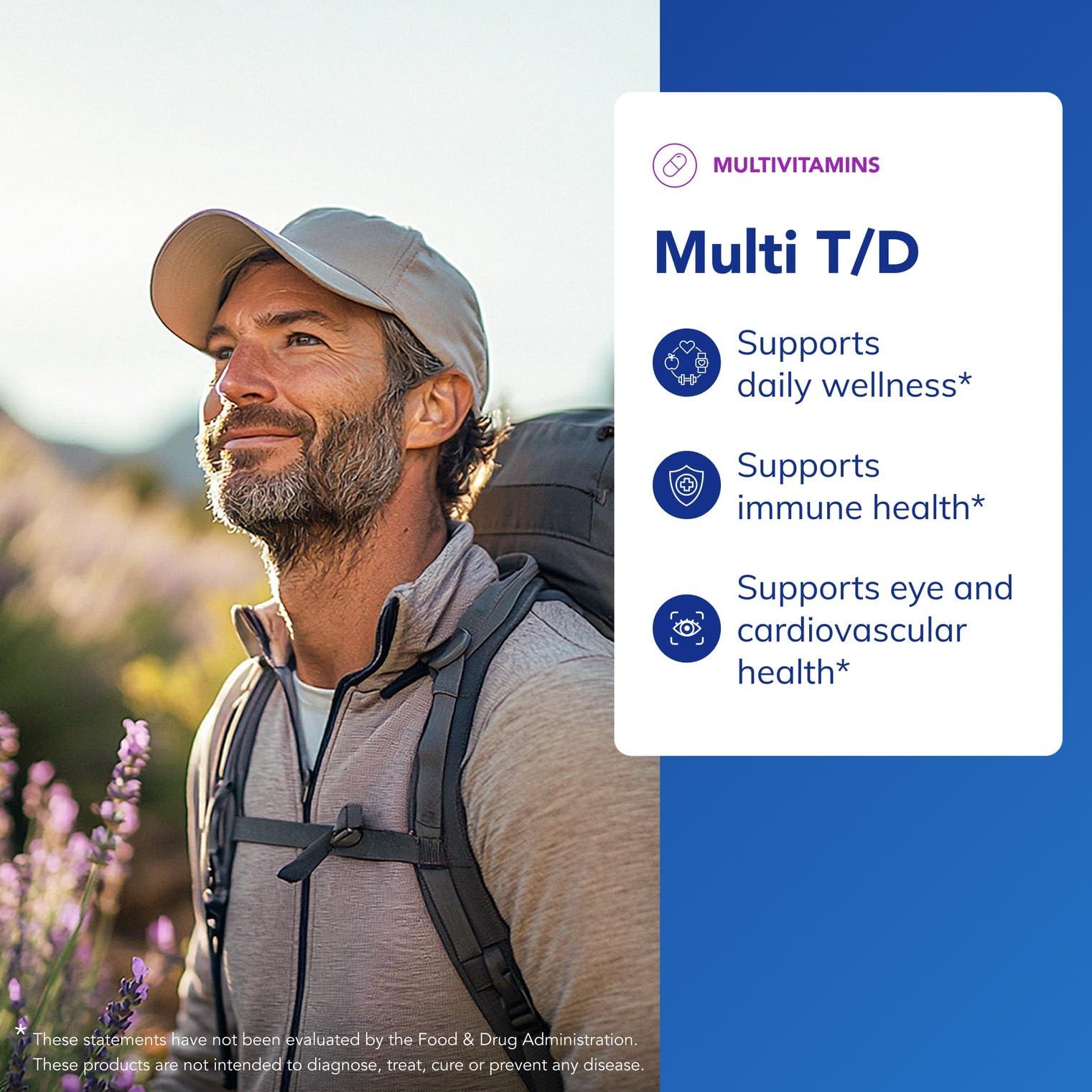 Pure Encapsulations Multi T/D - Multivitamin & Mineral Supplement - for Daily Wellness, Cardiovascular & Immune Health* - Rich in Vitamins & Minerals - Gluten Free & Vegetarian - 60 Capsules - dailyvitalstore