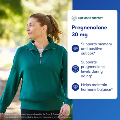 Pure Encapsulations Pregnenolone - 30 mg - Hormone Support - Memory Support - Gluten Free & Vegan - 180 Capsules - dailyvitalstore