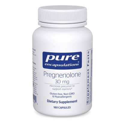 Pure Encapsulations Pregnenolone - 30 mg - Hormone Support - Memory Support - Gluten Free & Vegan - 180 Capsules - dailyvitalstore