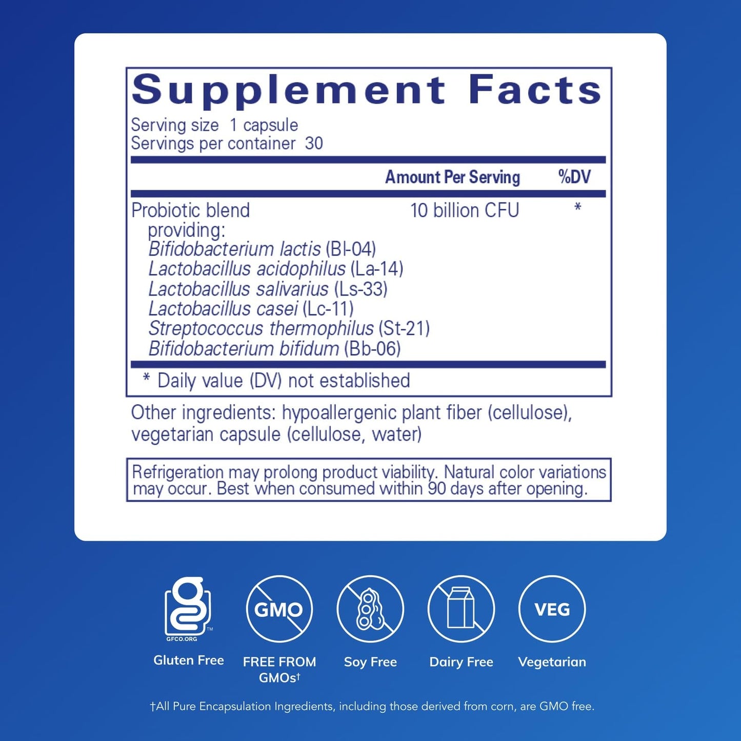 Pure Encapsulations Probiotic G.I. - Shelf Stable Probiotic for Intestinal Health & Gastrointestinal Support* - with Lactobacillus & Bifidobacterium - 30 Capsules - dailyvitalstore