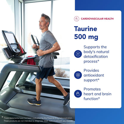 Pure Encapsulations Taurine 500 mg | Amino Acid Supplement for Liver, Eye Health, Antioxidants, Heart, Brain, and Muscles* | 60 Capsules - dailyvitalstore