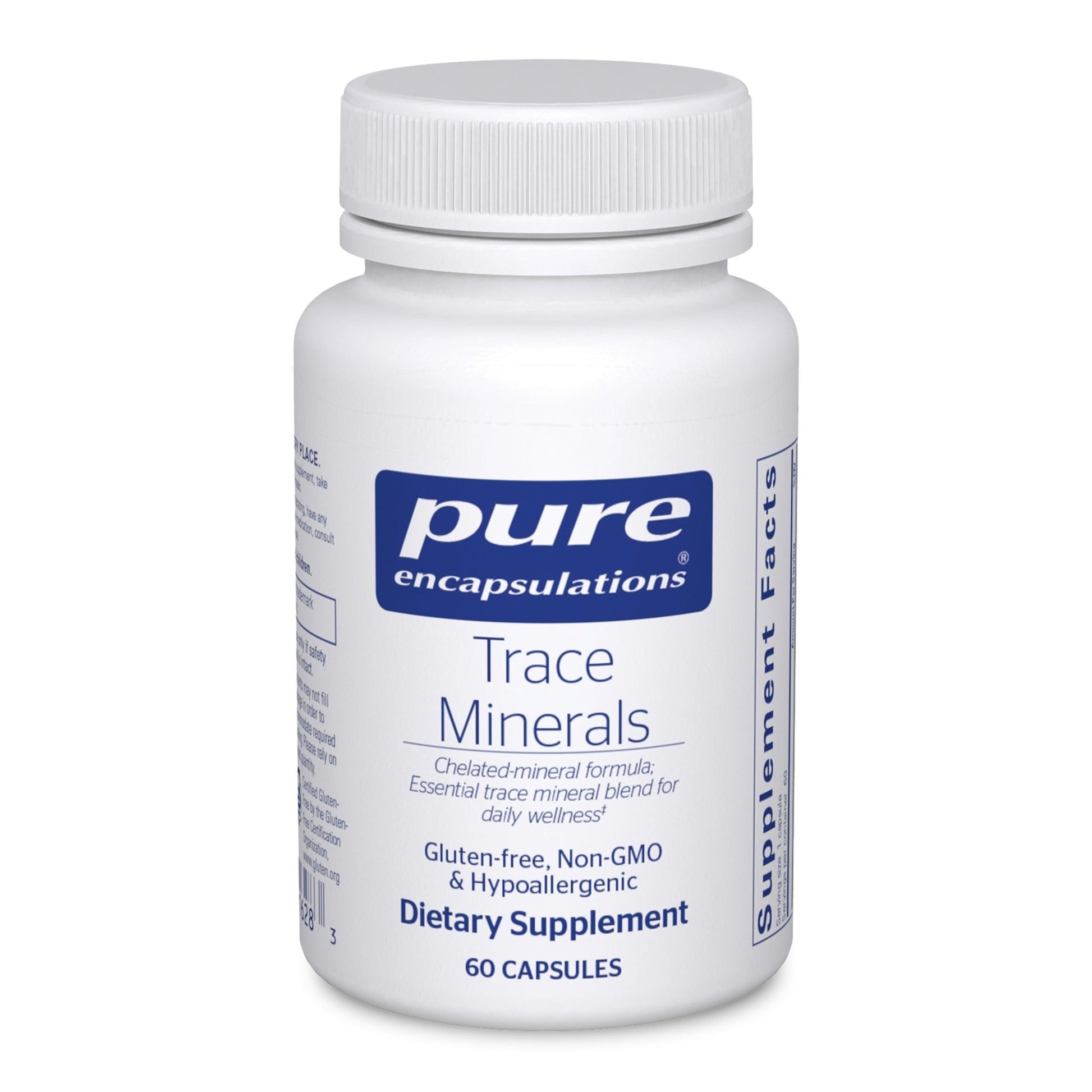 Pure Encapsulations Trace Minerals - Multimineral Supplement - Mineral Supplement - Supports Metabolism & Cellular Function* - Gluten Free & Vegan - 60 Capsules - dailyvitalstore