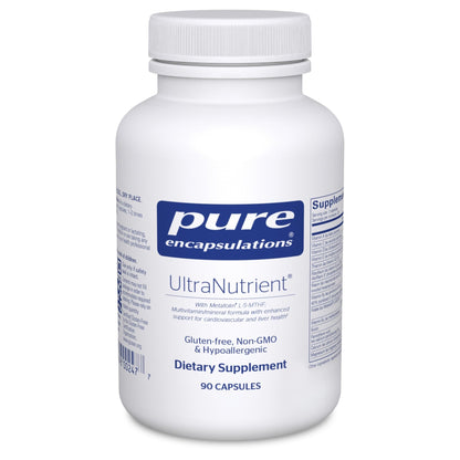 Pure Encapsulations UltraNutrient - Minerals & Multivitamins - Supports Liver & Heart Health* - Supplement for Antioxidants - with Vitamin C, CoQ10 - Non-GMO * Gluten-Free - 90 Capsules - dailyvitalstore