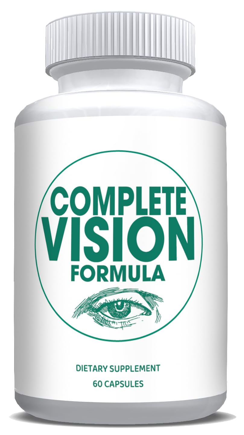 Pure Eye Health Vitamin & Mineral Supplements for Adults | 1 Complete Research Vision Formula w/Bilberry, Lutein, Zeaxanthin, Lycopene, Resveratrol | Supports Eye Strain, Dry Eyes 60 Capsules - dailyvitalstore