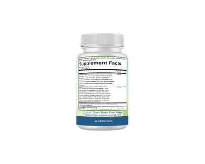 PURE® Greens & Reds Capsules - 30 Servings - 9 Daily Servings of Fruits & Vegetables in 1 Capsule - PhytoServ® Superfood Blend with Broccoli, Kale & Berries - Plant-Based Phytonutrient Shield - dailyvitalstore