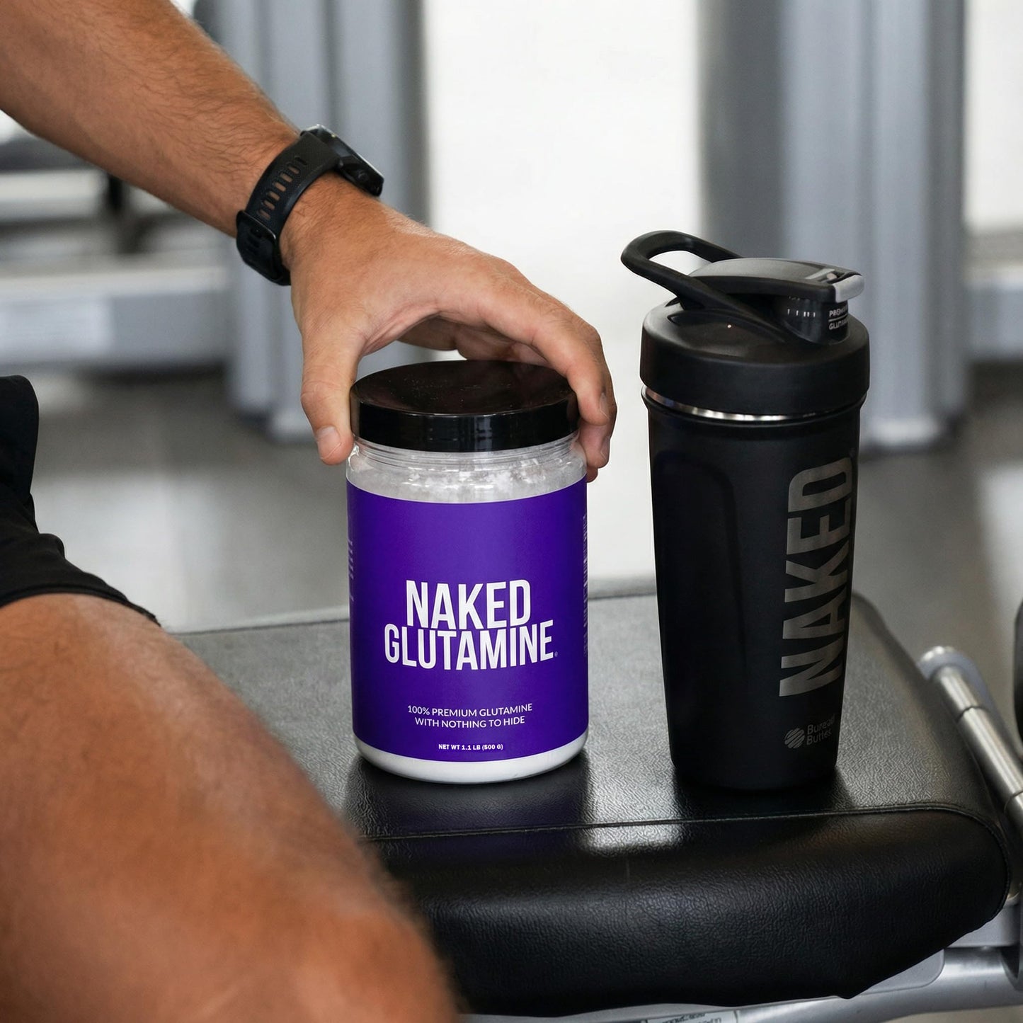 Pure L-Glutamine Made in The USA - 100 Servings - 500g, 1.1lb Bulk, Vegan, Non-GMO, Gluten and Soy Free. Minimize Muscle Breakdown & Improve Protein Synthesis. No Additives - dailyvitalstore