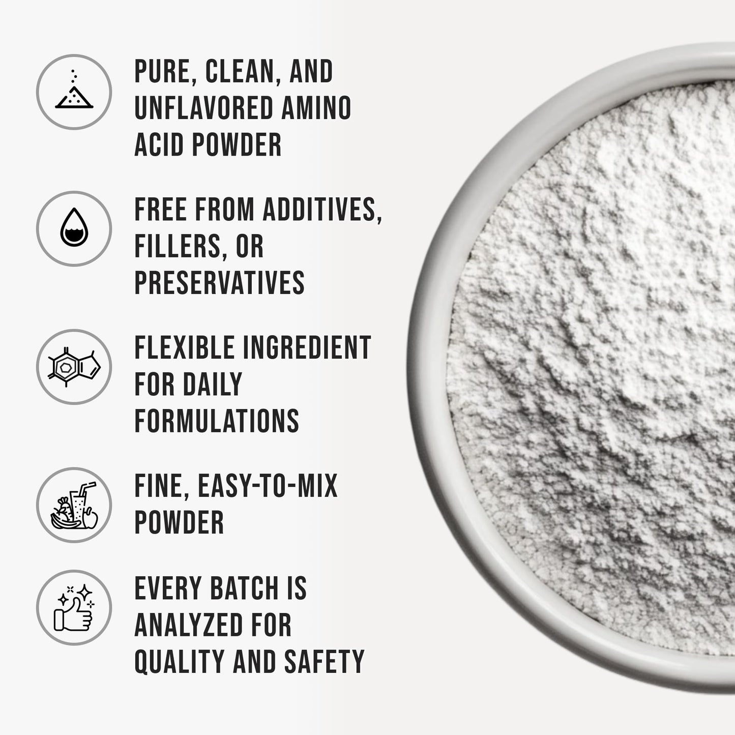 Pure L-Theanine Powder Unflavored Amino Acid Supplement Powder from Fine L-Theanine for Smooth Mixing Vegan Friendly Non-GMO No-Additives for Smoothies Drinks and Daily Nutrition Support, 3.2 oz (90g) - dailyvitalstore