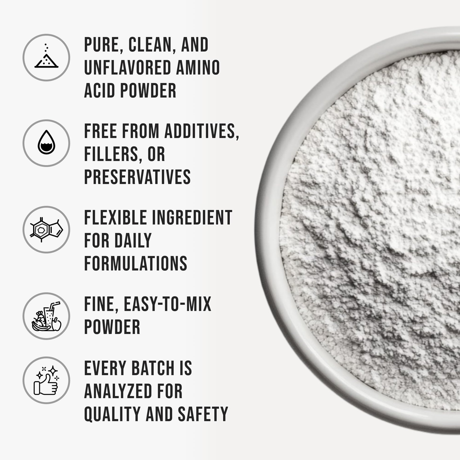 Pure L-Theanine Powder Unflavored Amino Acid Supplement Powder from Fine L-Theanine for Smooth Mixing Vegan Friendly Non-GMO No-Additives for Smoothies Drinks and Daily Nutrition Support, 3.2 oz (90g) - dailyvitalstore