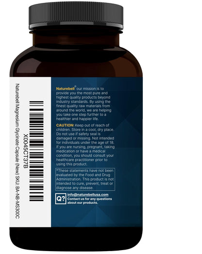Pure Magnesium Glycinate for Sleep, 200mg with Valerian Root, 300 Capsules | 100% Chelated & Purified Mineral Supplement – Ultra High Absorption – Non-GMO, Gluten Free - dailyvitalstore