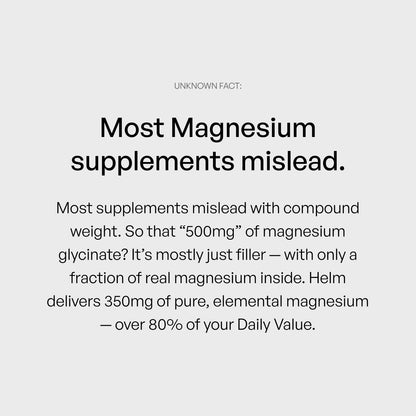 Pure Magnesium Glycinate - Magnesium for Sleep, Stress, Muscle & Nerve Support - High-Absorption, Non-GMO, Vegan - 90 Capsules (350mg) - dailyvitalstore