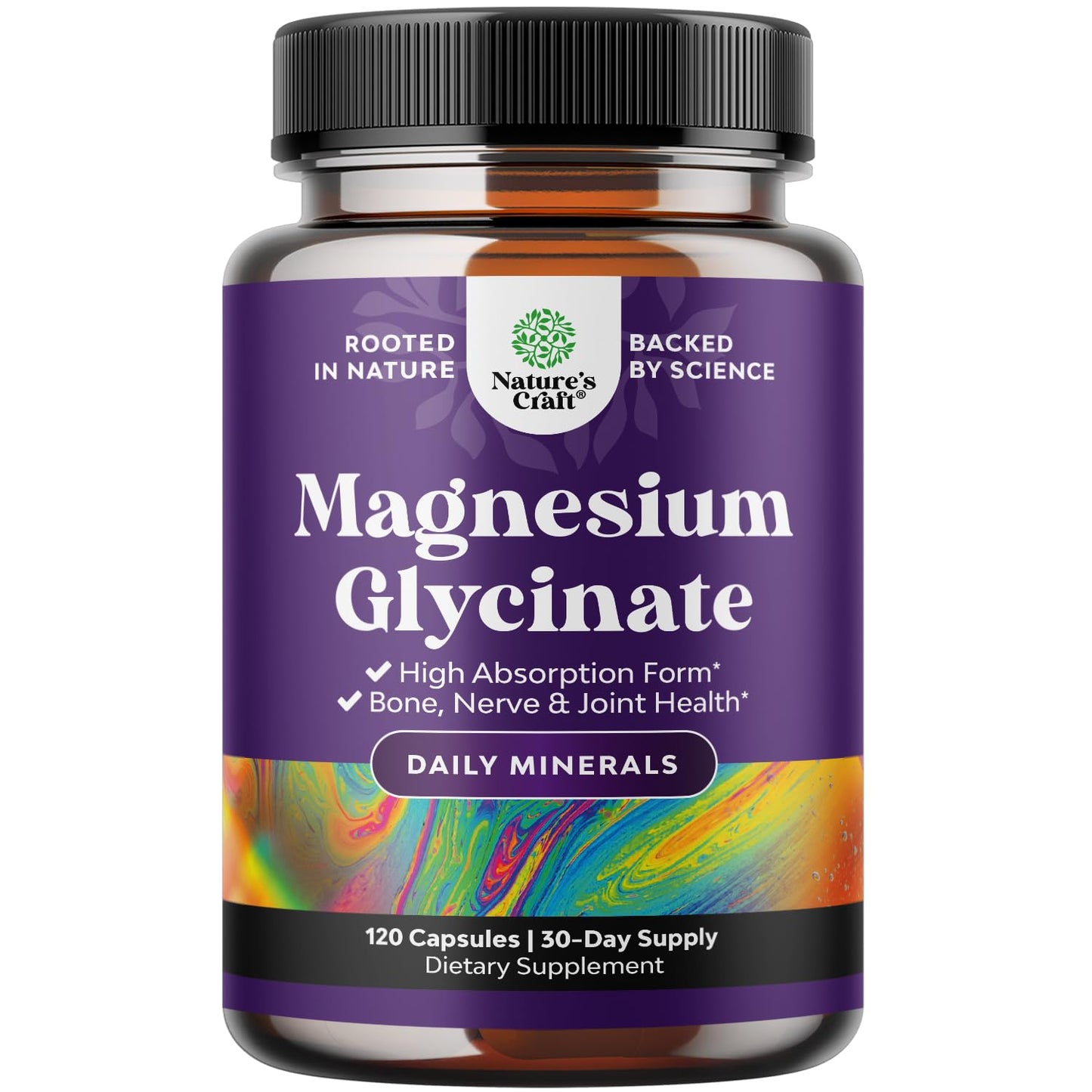 Pure Magnesium Glycinate Supplement 500mg - Magnesium for Sleep and Rest Capsules for Men & Women - Unflavored Vegan High Absorption Pills for Relaxation Support - 120 Count - dailyvitalstore