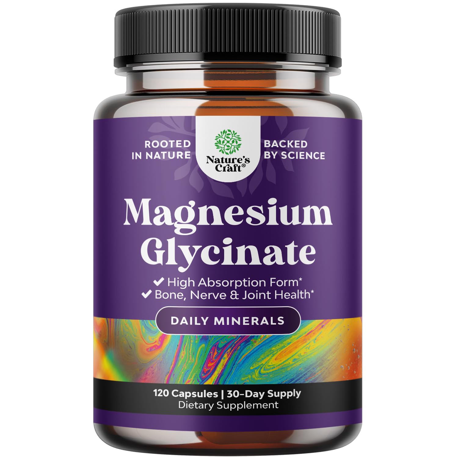 Pure Magnesium Glycinate Supplement 500mg - Magnesium for Sleep and Rest Capsules for Men & Women - Unflavored Vegan High Absorption Pills for Relaxation Support - 120 Count - dailyvitalstore