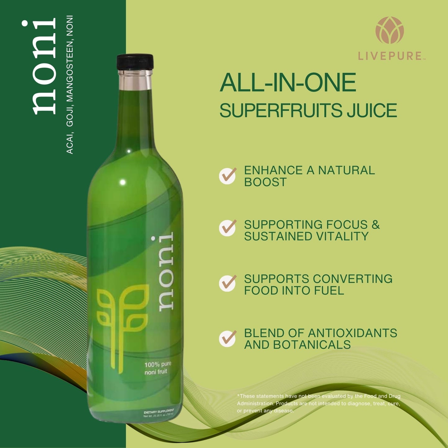 PURE Noni (750ml) - Tropical Tradition for Immune Support and Healthy Living Morinda Citrifolia - No Additives, No Fillers. Unleash The Antioxidant Power, Minerals, and Vitamins of Noni. - dailyvitalstore