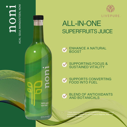 PURE Noni (750ml) - Tropical Tradition for Immune Support and Healthy Living Morinda Citrifolia - No Additives, No Fillers. Unleash The Antioxidant Power, Minerals, and Vitamins of Noni. - dailyvitalstore