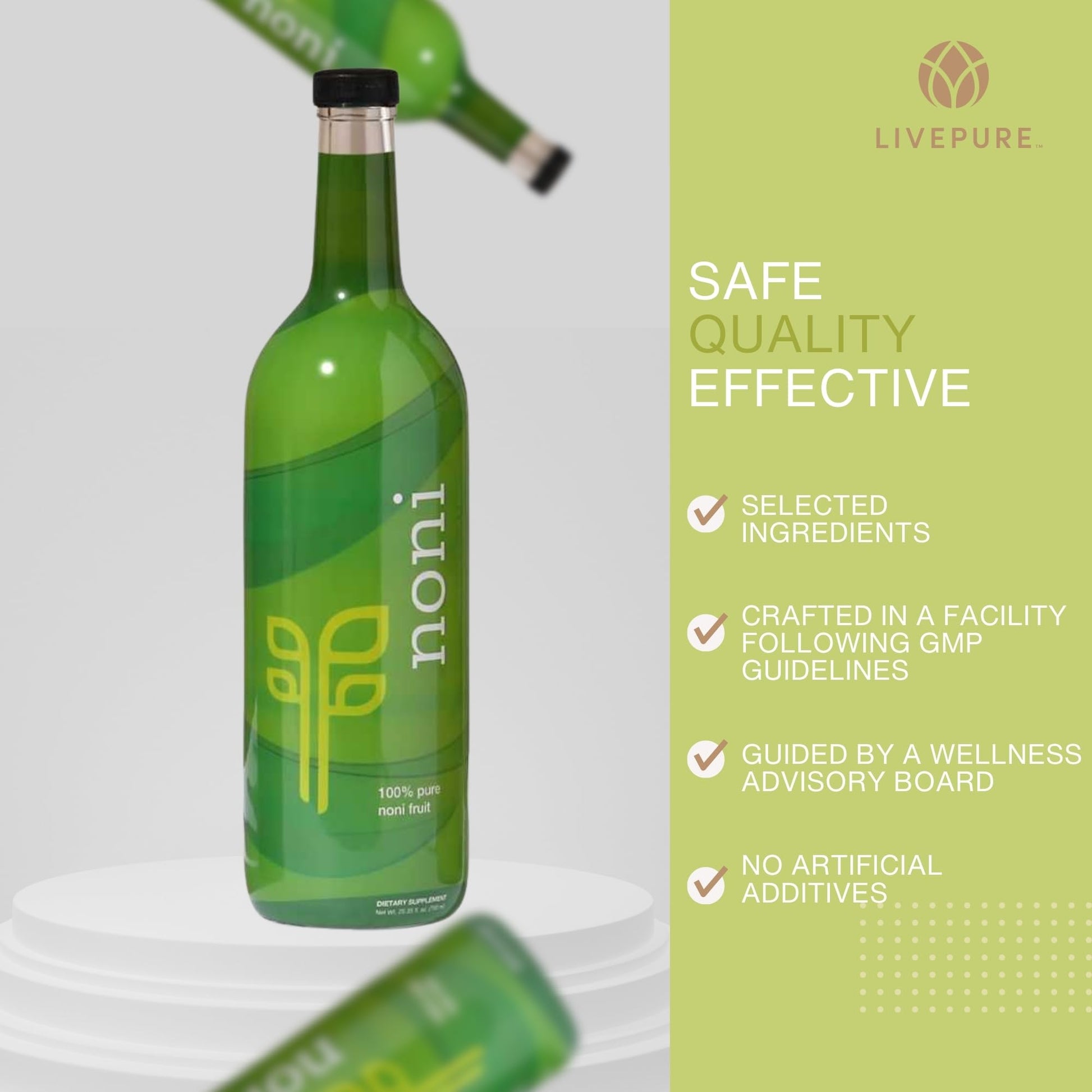 PURE Noni (750ml) - Tropical Tradition for Immune Support and Healthy Living Morinda Citrifolia - No Additives, No Fillers. Unleash The Antioxidant Power, Minerals, and Vitamins of Noni. - dailyvitalstore