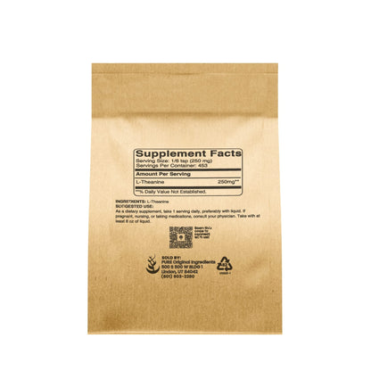 PURE ORIGINAL INGREDIENTS L-Theanine (4 oz) Amino Acid Supplement, No Additives or Fillers - dailyvitalstore