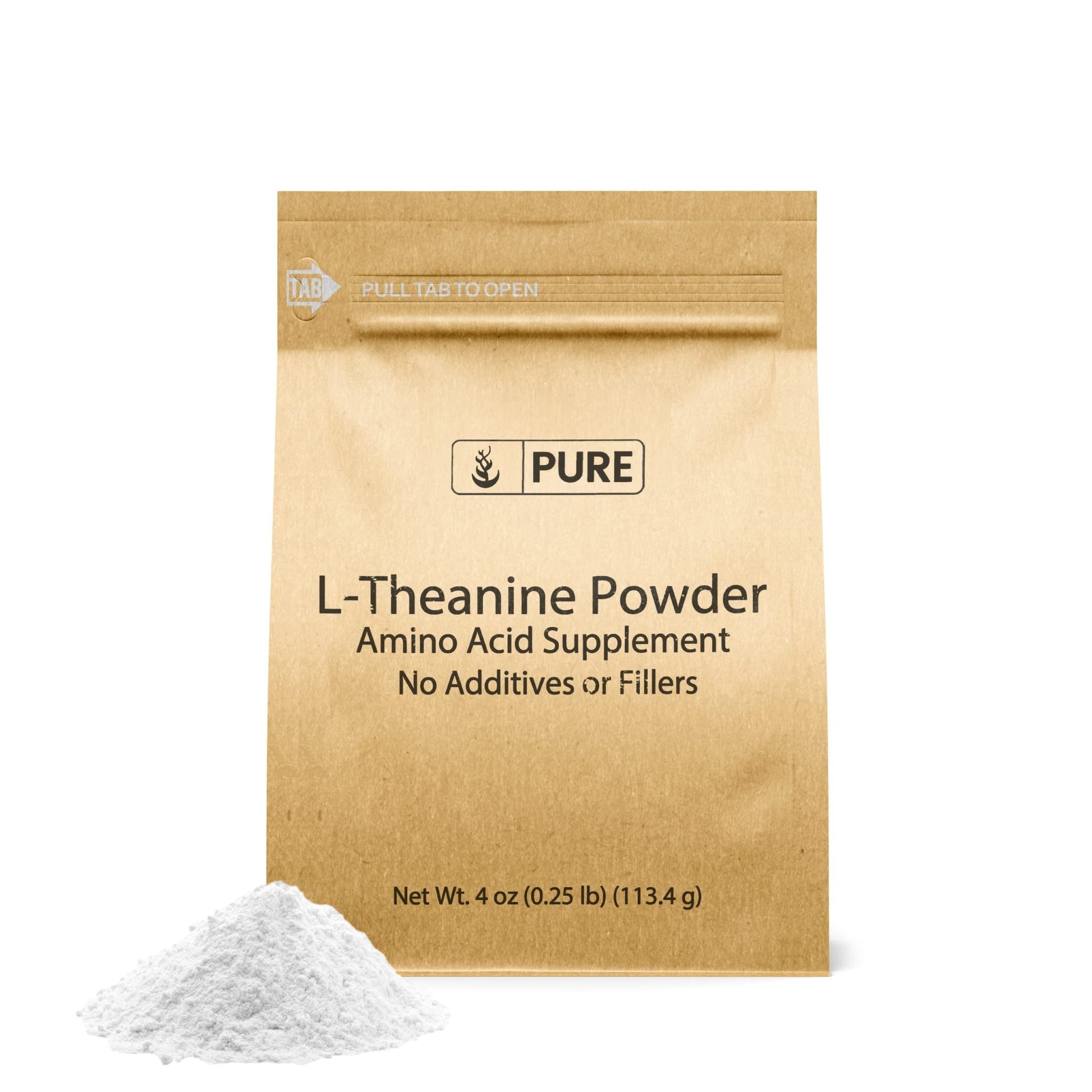 PURE ORIGINAL INGREDIENTS L-Theanine (4 oz) Amino Acid Supplement, No Additives or Fillers - dailyvitalstore