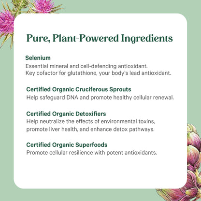 PURE SYNERGY Cell Protector | Cellular Health Supplement | Cell and Immune Support with Selenium and Organic Cruciferous Vegetables | for Healthy Aging & Detoxification (120 Capsules) - dailyvitalstore