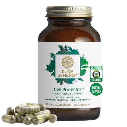 PURE SYNERGY Cell Protector | Cellular Health Supplement | Cell and Immune Support with Selenium and Organic Cruciferous Vegetables | for Healthy Aging & Detoxification (120 Capsules) - dailyvitalstore