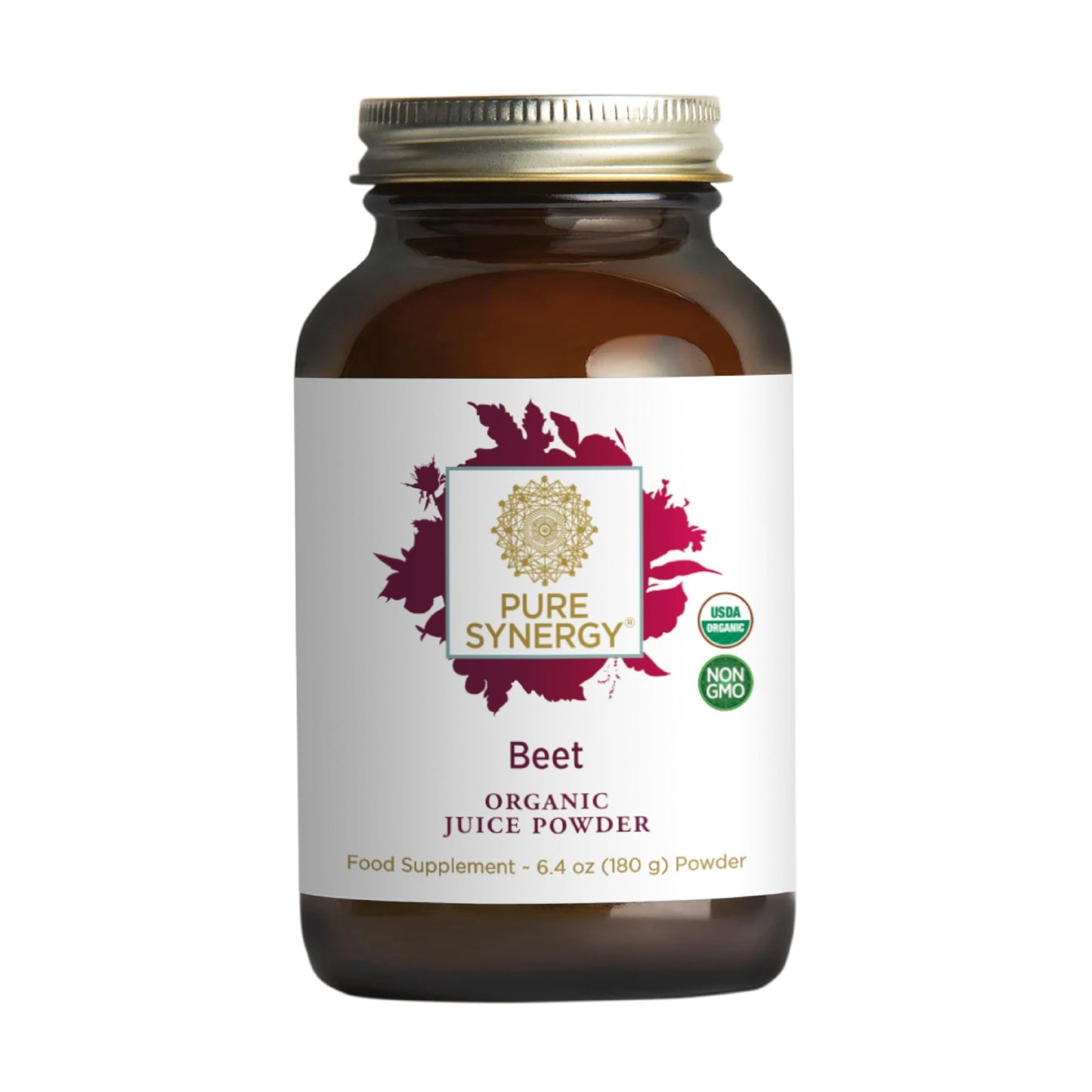 PURE SYNERGY Organic Beet Juice Powder | Pre-Workout Supplement | Organic Beet Root Juice Powder | for Healthy Circulation, Exercise, and Detoxification (6.4 oz.) - dailyvitalstore