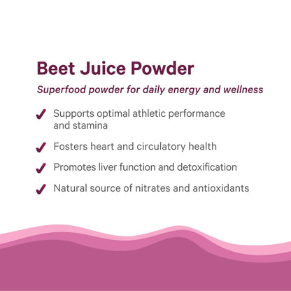 PURE SYNERGY Organic Beet Juice Powder | Pre-Workout Supplement | Organic Beet Root Juice Powder | for Healthy Circulation, Exercise, and Detoxification (6.4 oz.) - dailyvitalstore