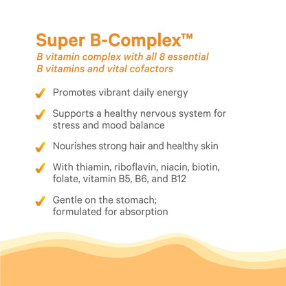 PURE SYNERGY Super B-Complex | Vitamin B Complex Made with Organic Whole Foods | Vegan Supplement with Natural Vitamin B12, Niacin, and Folate | for Energy - dailyvitalstore