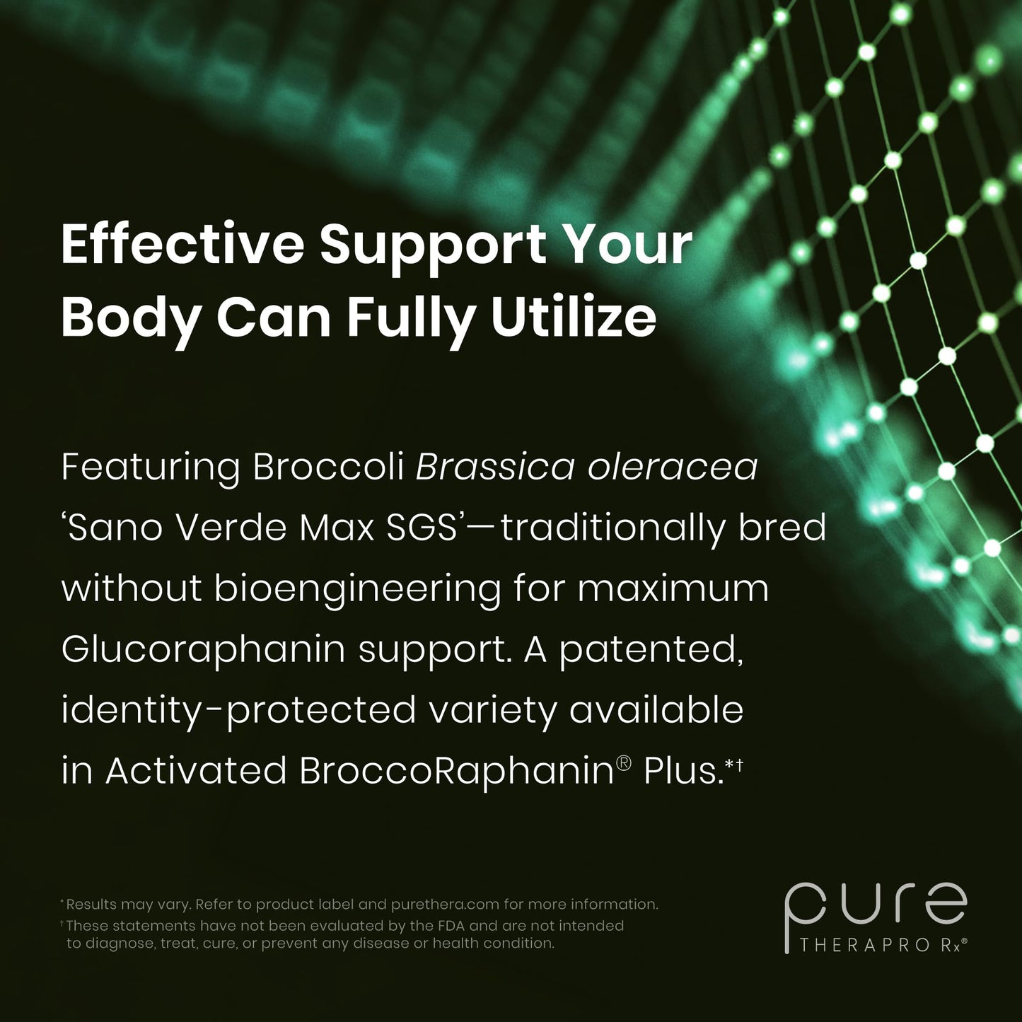 Pure Therapro Rx OncoProtect ES HIGH DOSE Sulforaphane Supplement, Made in USA | 2 Month Supply | 706 mg Patented Activated BroccoRaphanin Broccoli Seed Extract | Glucoraphanin + Myrosinase - dailyvitalstore