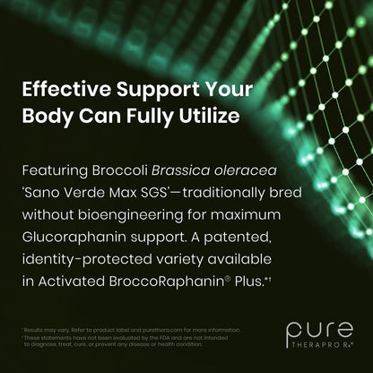Pure Therapro Rx OncoProtect ES HIGH DOSE Sulforaphane Supplement, Made in USA | 2 Month Supply | 706 mg Patented Activated BroccoRaphanin Broccoli Seed Extract | Glucoraphanin + Myrosinase - dailyvitalstore