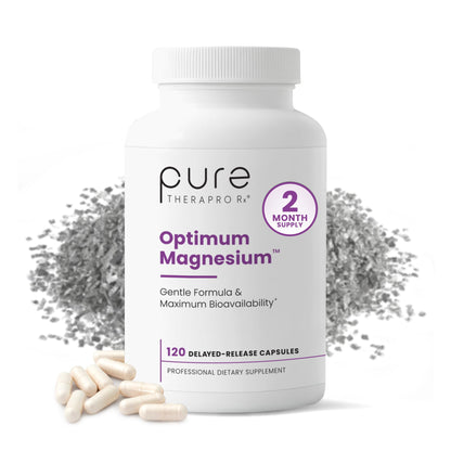Pure TheraPro Rx Optimum Magnesium Lysinate Glycinate & Di-Magnesium Malate, Made in USA | 2 Month Supply | Chelated for Maximum Absorption, Supports Bone Health & Energy, Non-GMO - dailyvitalstore