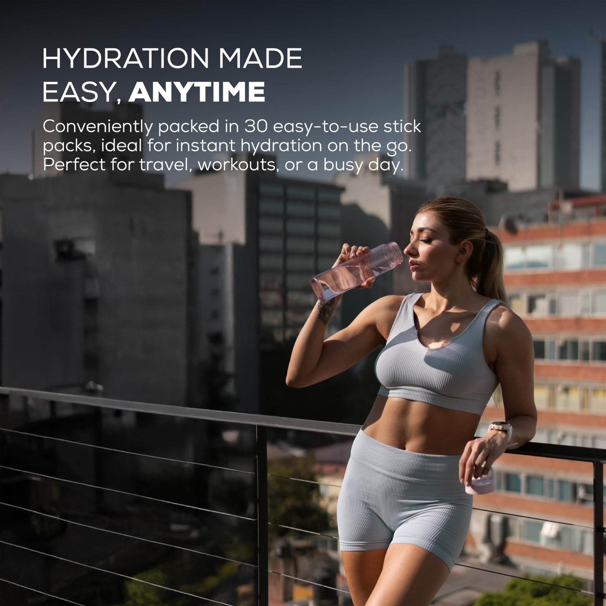 PURE TRIBE Instant Hydration Electrolytes Powder Packets with Magnesium & Salt – Zero Sugar Hydration Packets with 6 B Vitamins & Adaptogens - dailyvitalstore