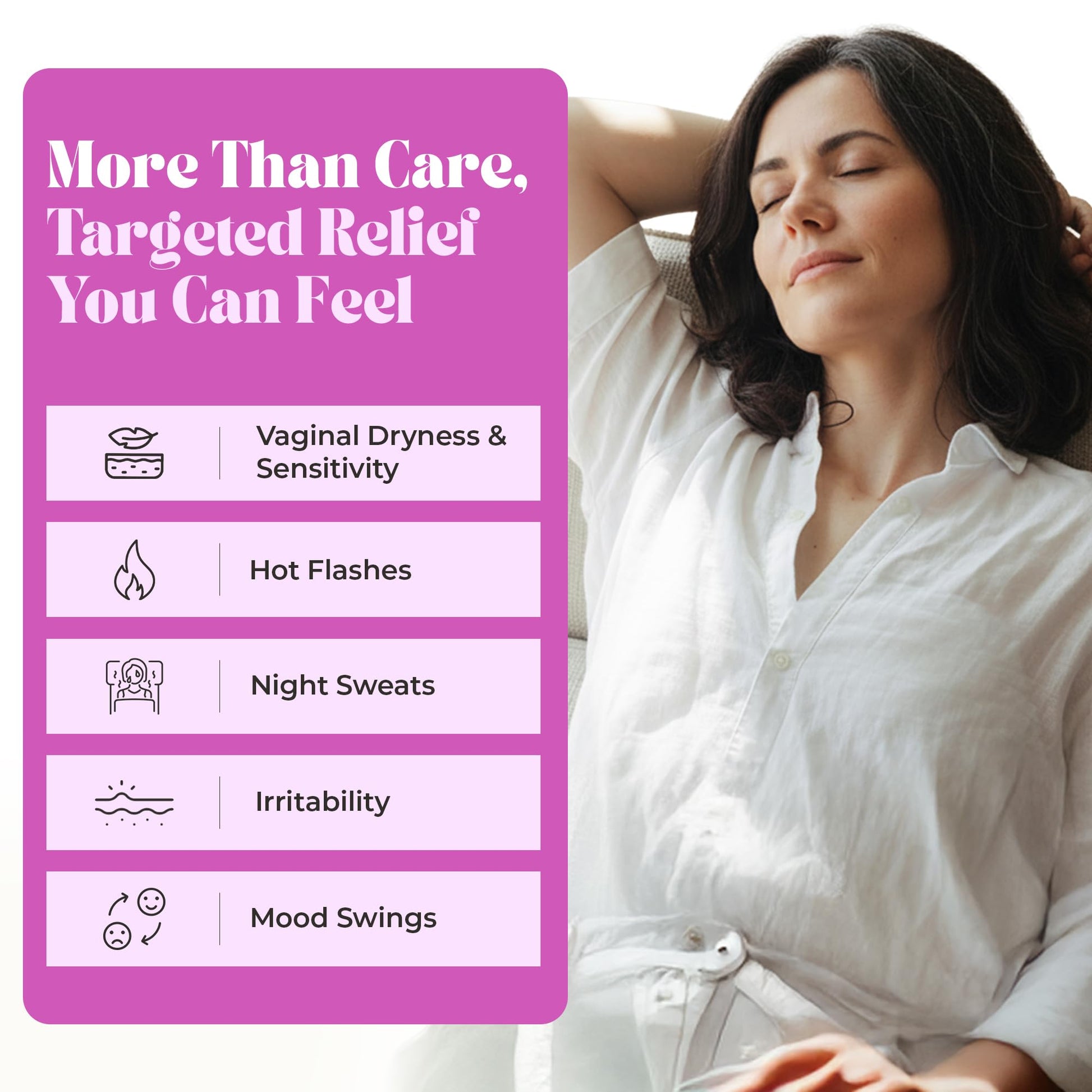 PURE WOMAN - Pause-Me-Not Suppositories - Menopausal Symptom Relief - Natural Ingredients - Relieves Hot Flashes & Vaginal Dryness - Promotes Stable Mood - Enhanced Vaginal Relief - 10 Pk - dailyvitalstore
