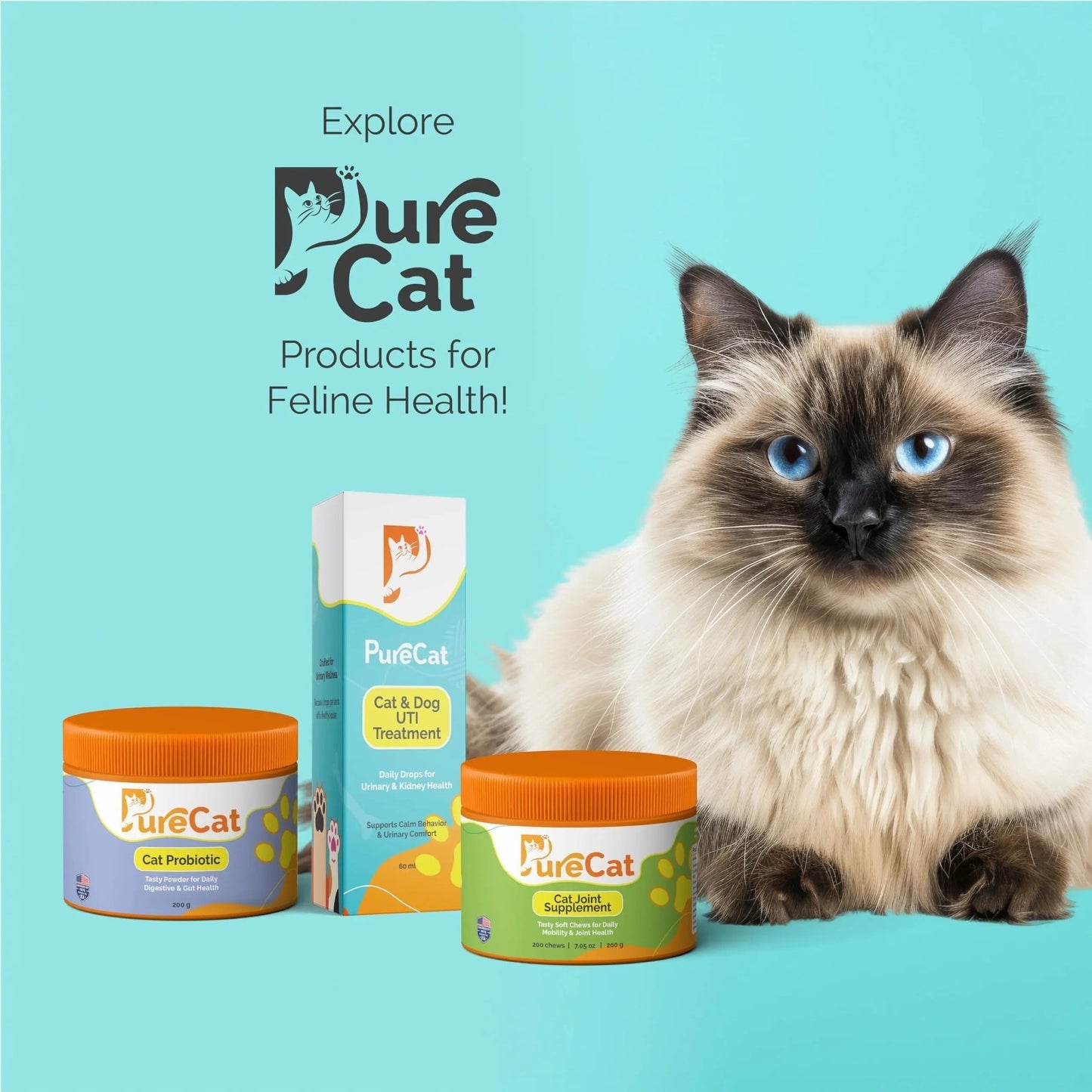PureCat Urinary Tract Infection Care for Cat & Dog | Calming Urinary Tract & Kidney Support for Pets | Bladder Infection Treatment | UTI Drops | Veterinarian Recommended - dailyvitalstore