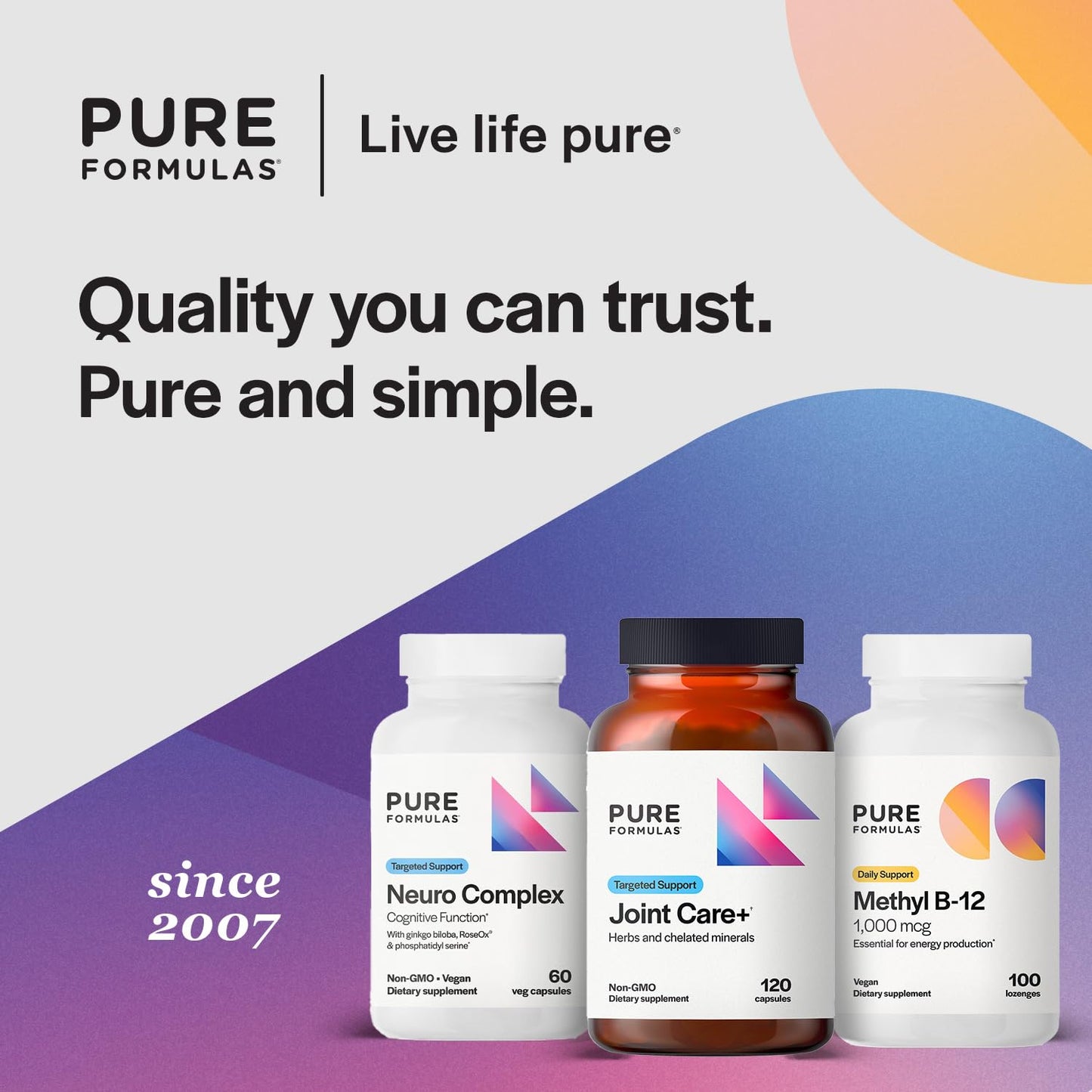 PureFormulas Joint Care + - Premium Joint Support Supplement with Hyaluronic Acid, Glucosamine, MSM, Green Lipped Mussel, Turmeric & More - Non-GMO Formula for Adults (120 Capsules) - dailyvitalstore