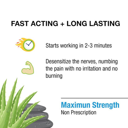 Puregen Labs Lidocaine 5% Anorectal (hemorrhoidal) Cream Maximum Strength | Enriched with Aloe-Vera | 6 Oz - dailyvitalstore