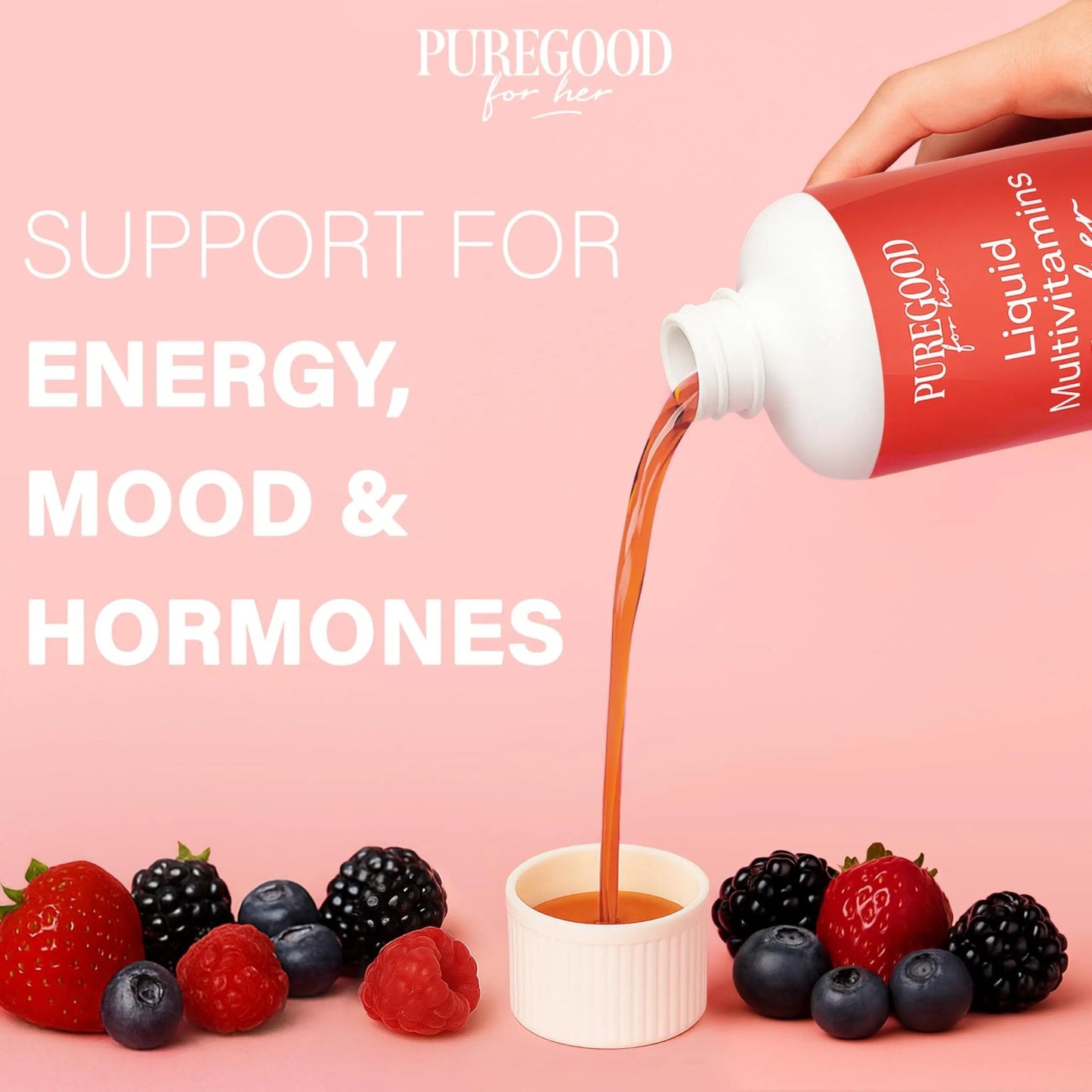 PureGood Women’s Liquid Multivitamin | 70+ Nutrients, Superfoods & Omegas | High Absorption Daily Supplement | - dailyvitalstore